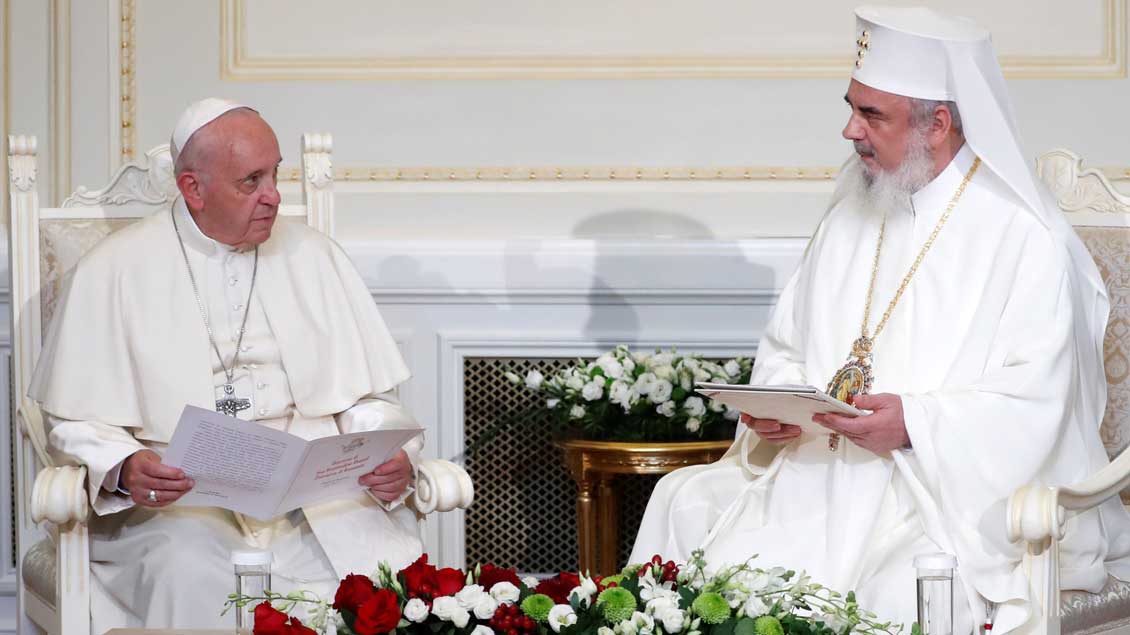 Franziskus und Patriarch Daniel