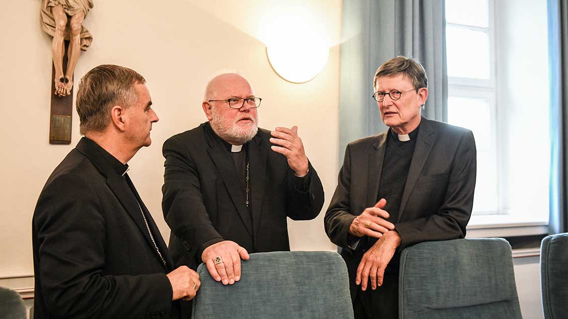Nuntius Nikola Eterovic, Kardinal Reinhard Marx, Kardinal Rainer Maria Woelki