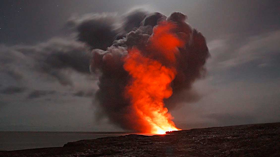 Vulkan auf Hawaii.