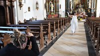 Fotoshooting in der Barockkirche Zwillbrock