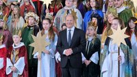 Sternsinger mit Olaf Scholz