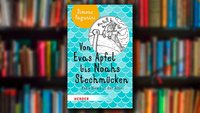 Das Cover des Buches "Von Evas Apfel bis Noahs Stechmücken" von Simone Paganini mit einer Karikatur, die den von Mücken umschwärmten Noah in seiner Arche zeigt.