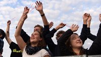 Junge Frauen beim Katholikentag in Münster