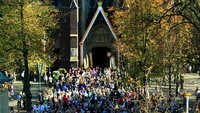 Der Wallfahrtsort Kevelaer am Niederrhein zieht Jahr für Jahr Tausende Pilger an.