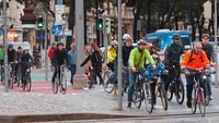 Radfahrer im Straßenverkehr