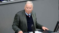 Alexander Gauland am Mikrofon