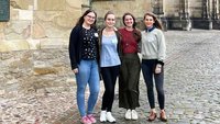 Clarissa Huber (Bayern), Nuria Cabrera (Spanien), Judit Renneboog (Belgien) und Rebekka Borges (Bonn)