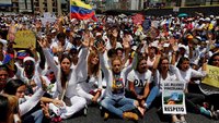 Frauen demonstrieren in Venezuela.