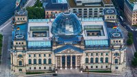 Blick auf das Reichstagsgebäude