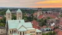 Panorama über Münsters Innenstadt mit Dom