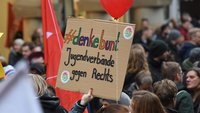 Demonstration gegen einen AfD-Empfang in Münster