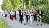 So war es dieses Jahr nicht möglich: Frauen aus dem Oldenburger Land bei der Landes-Frauenwallfahrt nach Bethen. | Archiv-Foto: Michael Rottmann