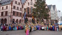 650 Sternsingerinnen und Sternsinger auf dem Frankfurter Römerberg