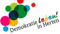Logo "Demokratie leben in Herten"