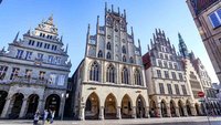 Fassade des Rathauses des Westfälischen Friedens in Münster