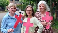 Annegret Rotthoff, Silvia Thomas und Elisabeth Jansen (von links)