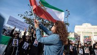 Demonstration gegen das iranische Regime in Istanbul in der Türkei