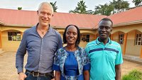 Pastoralreferent André Bösing, Annet Sango und Steven Sango