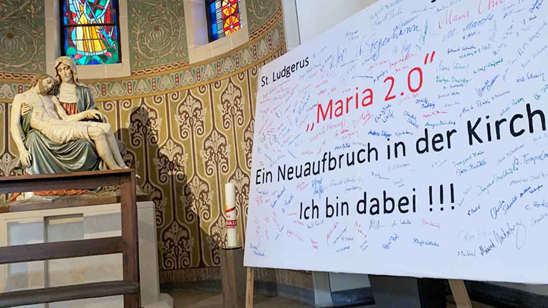 Unterschriftensammlung zur Aktion Die Aktion „Maria 2.0“