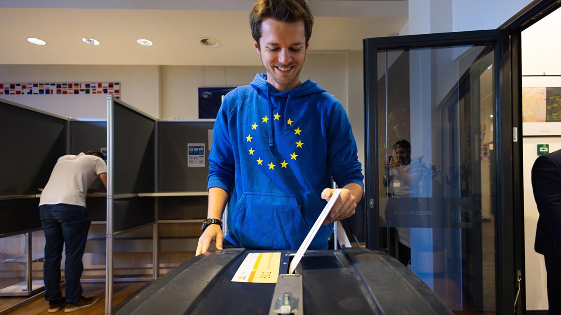Wahllokal zur Europawahl