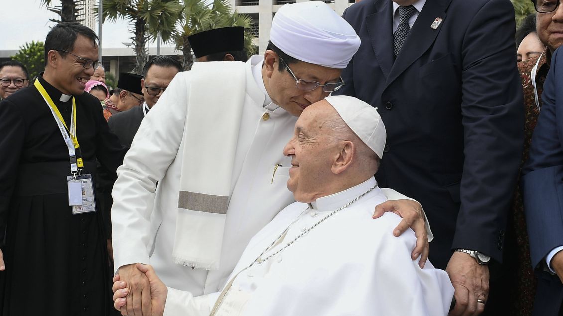 Großimam Nasaruddin Umar und Papst Franziskus